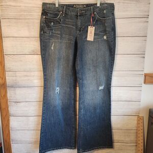 Decree NWT 15 wide leg distressed Y2K grunge skater denim jeans